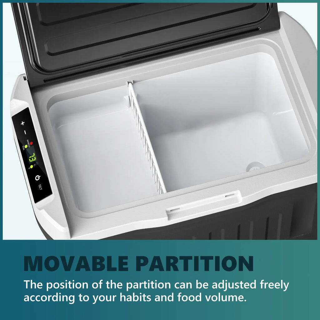 Portable Fridge Outdoor Freezer with 12/24V DC & 110-240V AC